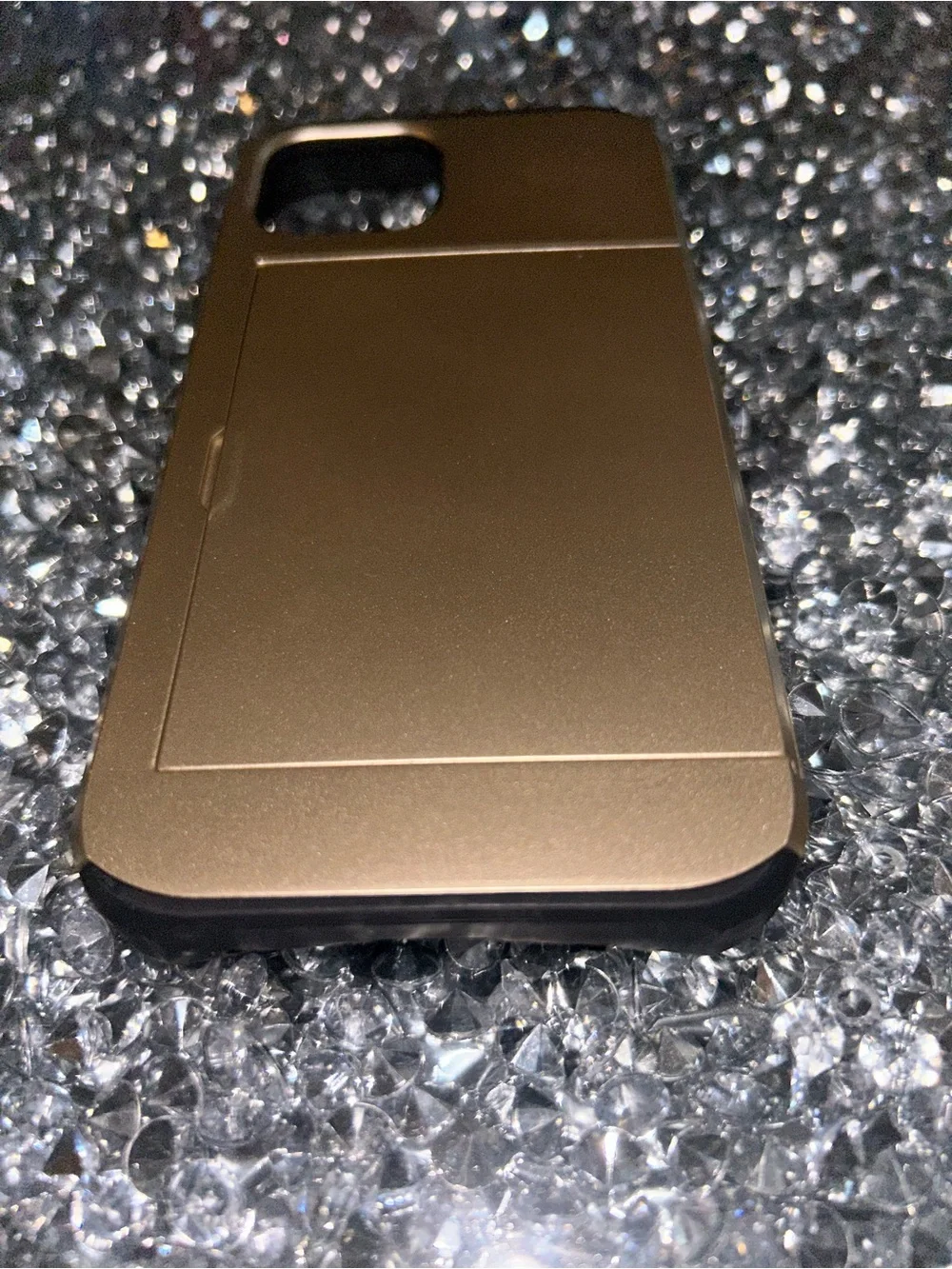 iPhone 15 wallet Slim Metallic Gold Laptop Accessory Cover
